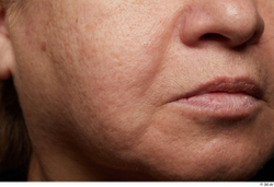 Face Mouth Nose Cheek Skin Woman Chubby Wrinkles Studio photo references